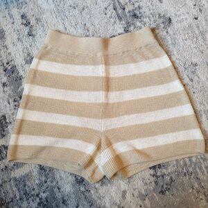 Free People Striped Knit Shorts